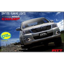 DAYTIME RUNNING LIGHT by FITT ใส่โตโยต้า ไฮลัค วีโก้ แชมป์ Toyota Hilux vigo champ 2011